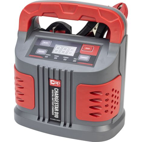 SIP CHARGESTAR D10 Digital Battery Charger - L10.5 x W22 x H20.6 cm