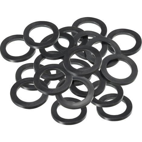 Joint Plat En Caoutchouc M30, 20 Pièces 30mm DI 40mm DE 3mm Épais Joint D'Étanchéité Espaceur Pour Robinet Tuyau Raccordement Boulon, Noir (1/5)