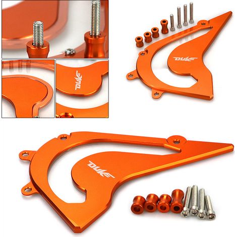 Suitable for KTM DUKE 250 (2017-2021) and DUKE 390: front sprocket chain guard and aluminum alloy chain box cover. (1/5)