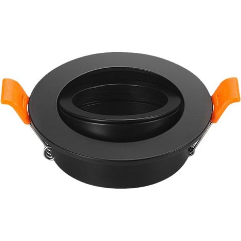 Cadre de base de projecteur Support de plafonnier encastré à angle réglable (noir) (1/5)