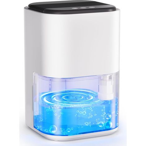Déshumidificateur d Air 2L, Electrique Déshumidificateurs Silencieux avec LED 7 Colorées/Arrêt Automatique, Contre l'humidité et Moisissures, Idéal pour Maison/Bain/Chambre (1/5)