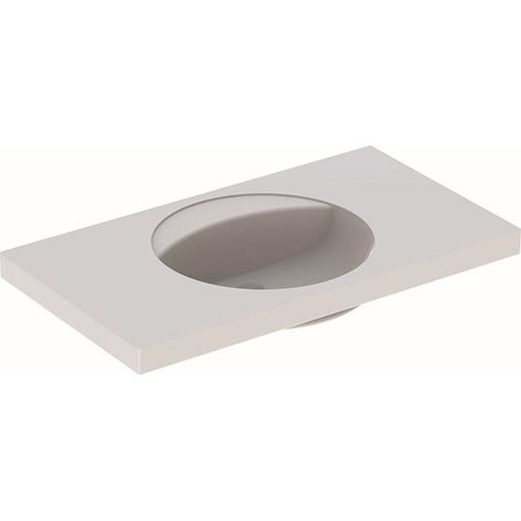 Lavabo Geberit PRECIOSA 1000x550mm sin orificio para grifería sin rebosadero we