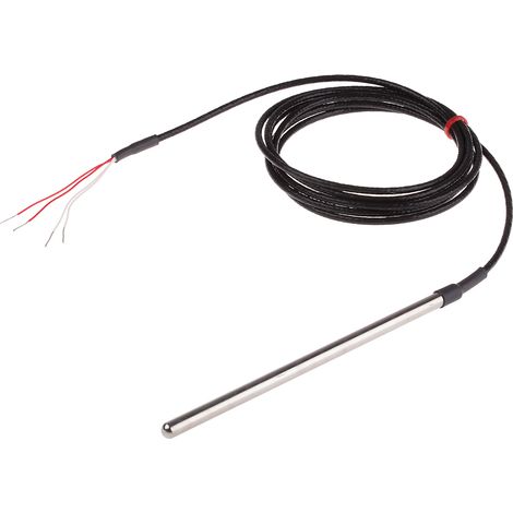 Capteur RTD PT100 RS PRO, Ø 6mm, L.150mm + 2m, +250°C max, Câble ( Prix pour 1 )