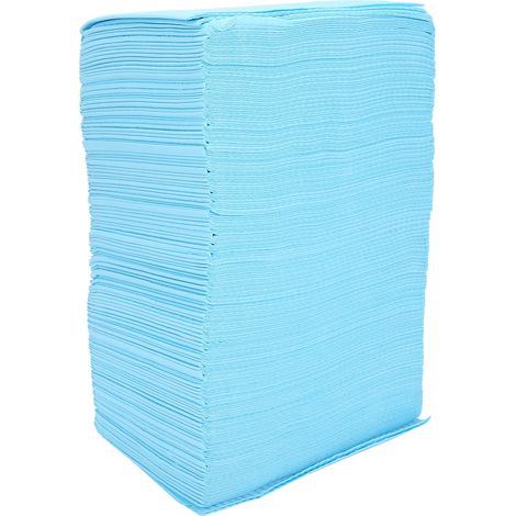 Champs dentaires laminés colorés, foulards jetables, bleus (1/5)