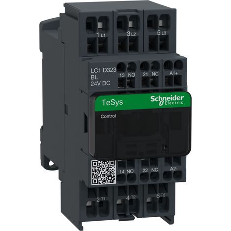 TeSys LC1D - contacteur - 3P - AC-3 440V - 32A - bobine 24Vcc  - LC1D323BL (1/4)