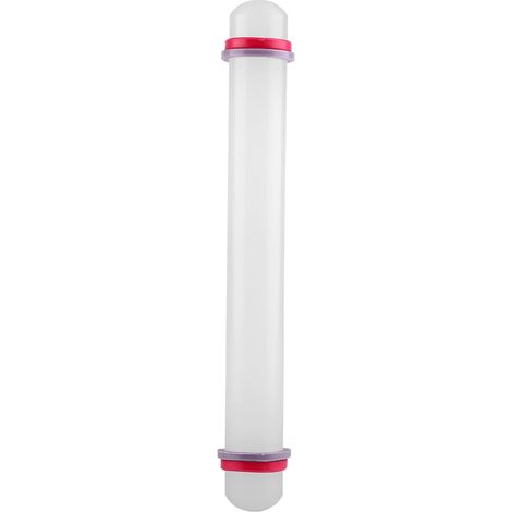 22 cm Pastry Roller with Silicone Rings for Cake Fondant Biscuit Dough Baking Tool (1/5)