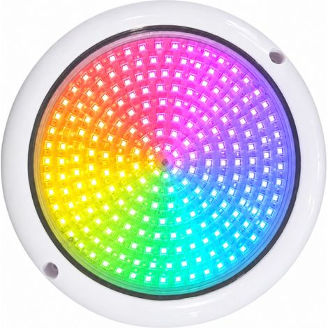 Foco LED Piscina RGB Warmpool 15W 12V AC 16cm Superficie ABS (1/5)
