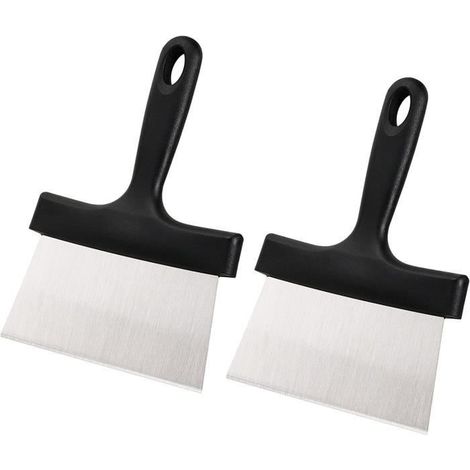 Grattoir à gril en acier inoxydable YSTP - 2 pièces - Noir (1/4)