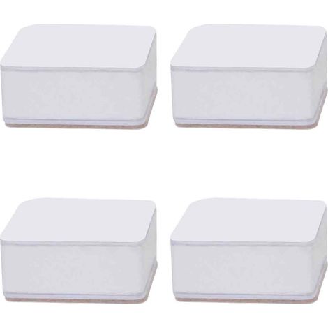 elevadores para muebles, acero al carbono, autoadhesivos, con almohadillas de fieltro antideslizantes, para sofá, cama y silla. (1/5)
