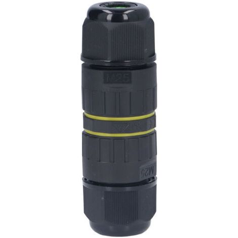 Pair Connecteur étanche 5 fils, M25 IP68Prise étanche Contacts en laiton hautement conducteurs dans la zone de câble incassable de 10 à 14 mm