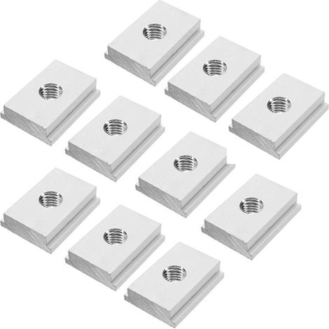 10pcs Crous En T, Lot De Coulissants En T Pour Outils De Travail Du Bois M8 (1/5)