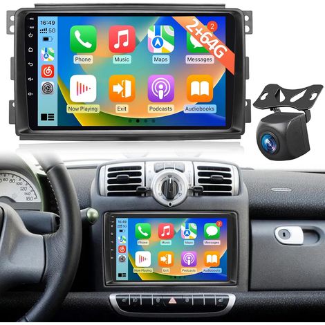 Autoradio Android pour 2005-2010, Écran Tactile 9 Pouces avec Wireless CarPlay (1/5)