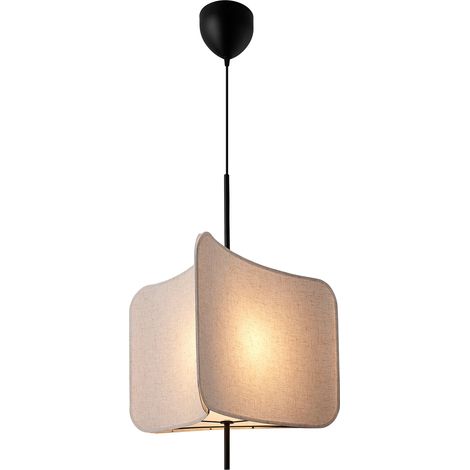 Suspension TINTO Textile Noir, H.68 - IP20 - E27 /Nordlux Intérieur (1/4)