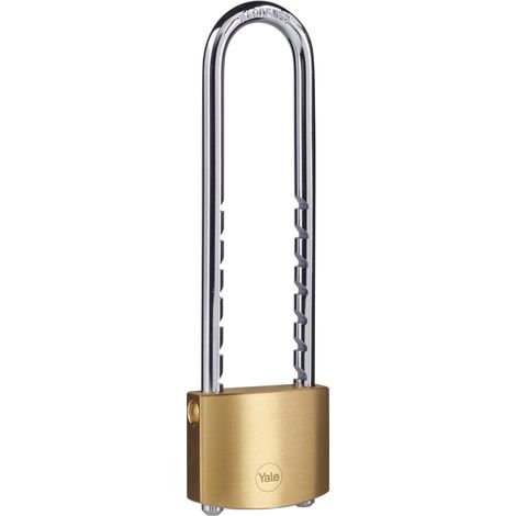 Cadenas laiton 50 mm, anse acier cémenté XL ajustable, 3 clés - Pour Casier Scolaire Ecole, Vestiaire de Sport, Boîte à Outils, Armoire (1/5)