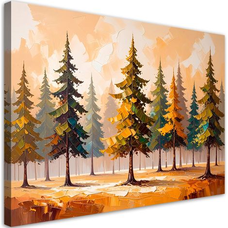 Wandbild Bäume Landschaft Imitation Farbe 60x40 cm (1/5)