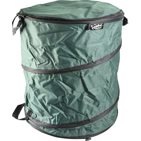 Kestek Gartenabfallsack 160L Pop Up mit Deckel Reißverschluss Laubsack Grün (1/5)