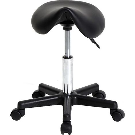 Soges Tabouret de bar pivotant en plastique avec pieds plats,Noir (1/5)