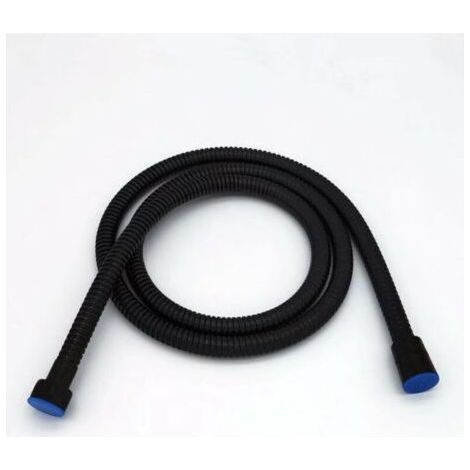 Flexible de douche 1.5M noir mat, douche en acier inoxydable, flexible de douche universel à câble, antidéflagrant et résistant à la torsion-Chrom (1/5)