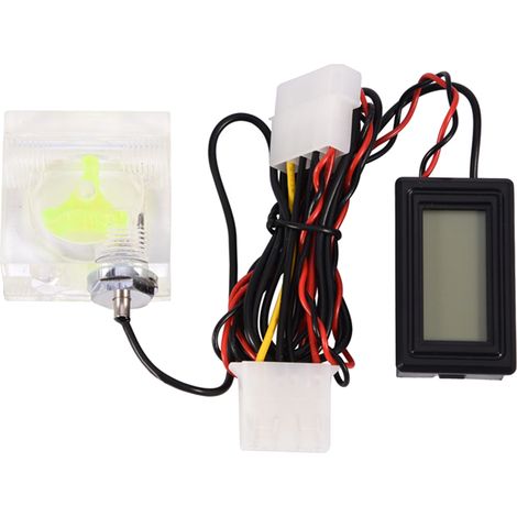 Thermomètre numérique 3 voies pour PC, débitmètre et kit de refroidissement liquide (1/5)