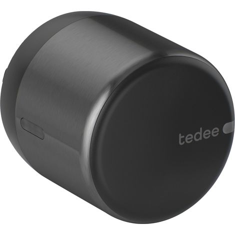 tedee GO2 Smart-Lock Türschlossantrieb Motorantrieb batteriebetrieben Bluetooth ø 58 x 65 mm, Kunststoff schwarz (1/5)