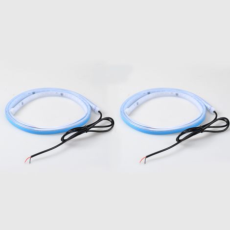 (2 pièces) Bande lumineuse LED d'avertissement d'ouverture de portière de voiture 120 cm, décoration, lampe de bienvenue, anti-collision arrière, accessoires de sécurité automobile, éclairage pour véh (1/4)