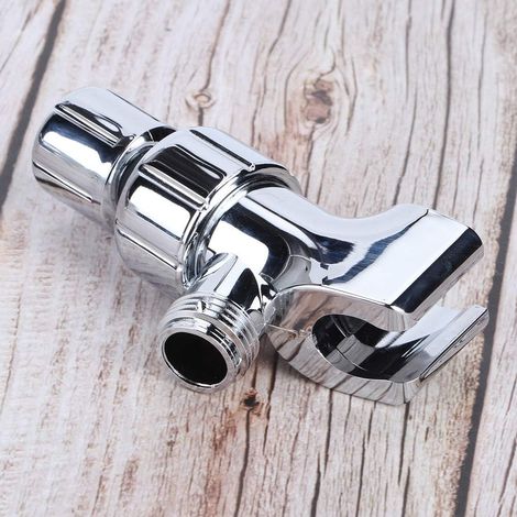 Support adaptateur de douche avec raccord fileté universel G1/2 pour douchette de salle de bain, montage réglable (1/5)