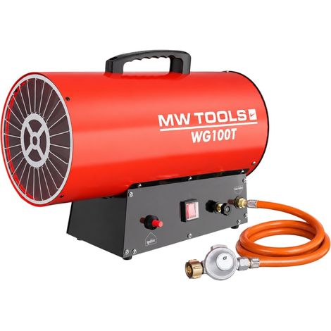 Canon à chaleur portable au gaz propane 18-30 kW - Puissance réglable - Conforme ErP MW Tools WG100T