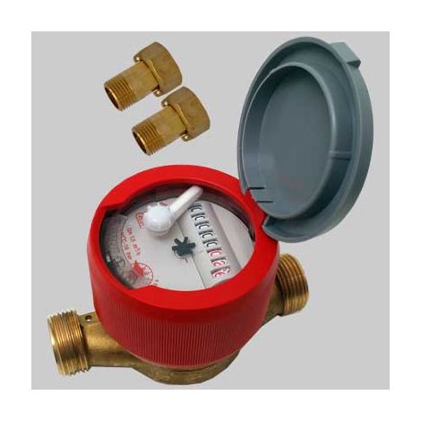 CONTATORE A SECCO 8 RULLI PER ACQUA CALDA USC  1/2     SISMA
