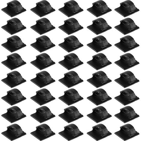 Clips fixes pour cordon automatique, 40 pièces, câble de données GPS de voiture, lumière, organisateur de fixation de fil décoratif (L).. (1/5)