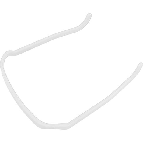Lunettes de soleil, bandeaux invisibles pour cheveux, accessoire de coiffure pour cheveux bouclés et épais, blanc (1/5)