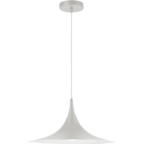 TRADE SHOP - Lampadario A Sospensione Soffitto Stile Contemporaneo Nordico Attacco E27 In Metallo B97 - Bianco (1/5)