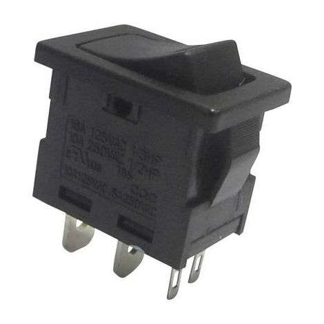 TRU COMPONENTS 1587517 Interrupteur à bascule TC-R13-66L-02 250 V/AC 6 A 1 x Off/On à accrochage 1 p (1/2)