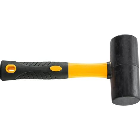 Martello in gomma nera (diametro 56 mm) – Un martello compatto e multifunzionale, ideale per piastrellisti, carrozzieri e muratori. (1/5)