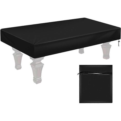 Housse de billard de 2,4 m (8 pi) avec cordon de serrage, résistante et imperméable, pour table rectangulaire, Bl (1/5)