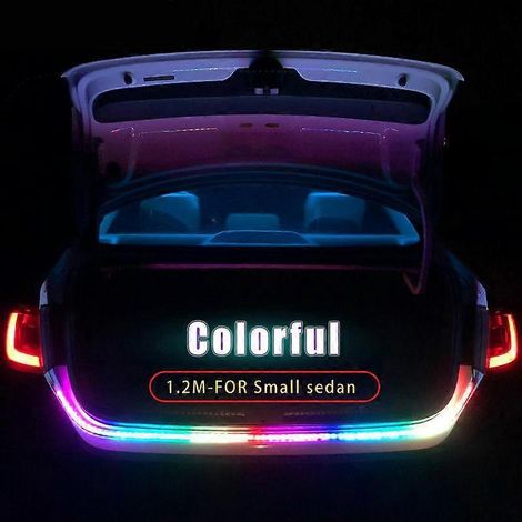 Feu arrière de coffre de voiture 12 V 1,2 m/1,5 m avec bande LED dynamique, clignotant et feu stop additionnel automatique (1/4)