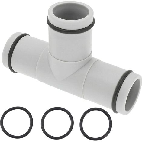 Pool Schlauchverbinder T-Stück 32mm/1,25 Zoll mit 3 Dichtungen