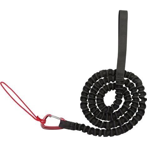 Schwarzes Fahrrad-Abschleppseil, Kinder-Abschleppseil für Fahrräder, elastisches Fahrrad-Abschleppseil, Tragfähigkeit 500 lb (170 cm) (1/2)
