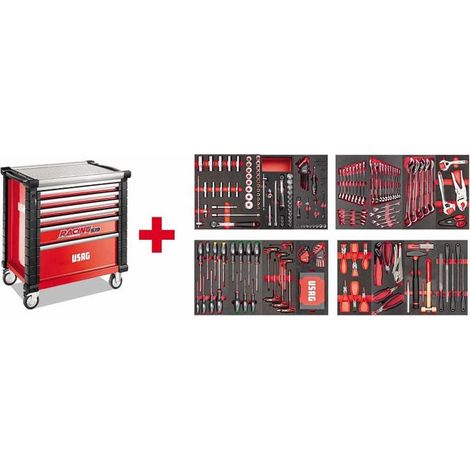 Carrello Usag RACING 519 RS6/4MM con Assortimento 495 MC