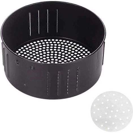 Panier de rechange pour friteuse à air chaud, compatible avec tous les fours à friteuse à air chaud, accessoires pour friteuse à air chaud, panier à friture antiadhésif, 3,5 L (1/5)