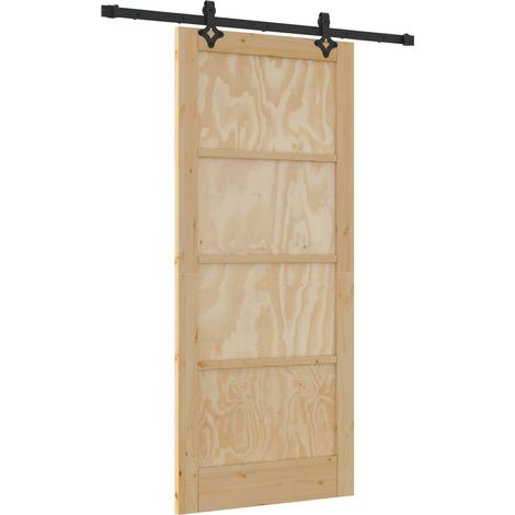 Maison Exclusive - Schiebetür ORKDAL Natur 86 x 198,5 cm Massives