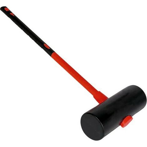 6KG Paving Maul Large Rubber Slab Hammer Mallet Concrete Kerb Flagstone HM005