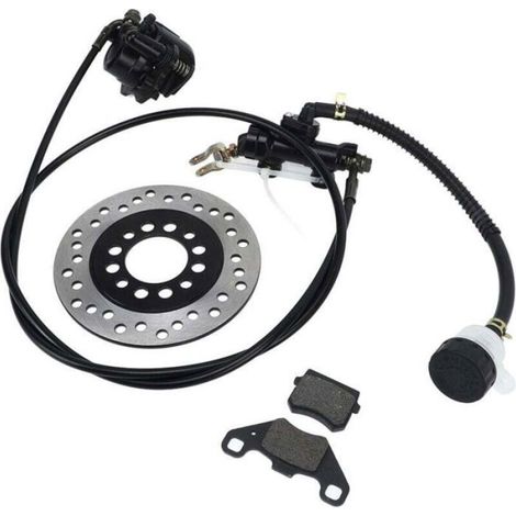 Kit Frein À Disque - Plaquette Frein + Rotor Disque + Câble Hydraulique - Pour Dirt Bike Quad ATV Go Kart 50cc À 250cc - 1 Pièce (1/4)