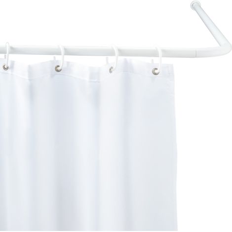 Wenko 19214100 barra de ángulo universal gruesa 20 mm blanco dimensiones 80 x 80 90 x 90 cm