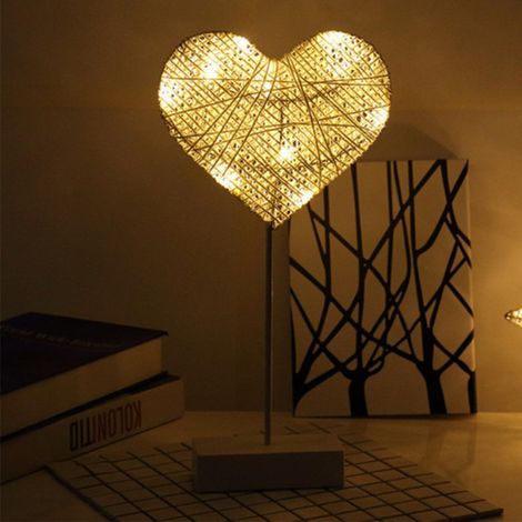 Kindfiber OÜ-Lampe de table décorative en forme de sapin de Noël, lampe de nuit LED en forme de rotin, décoration de chambre à coucher, lampe à piles pour tables (1/3)