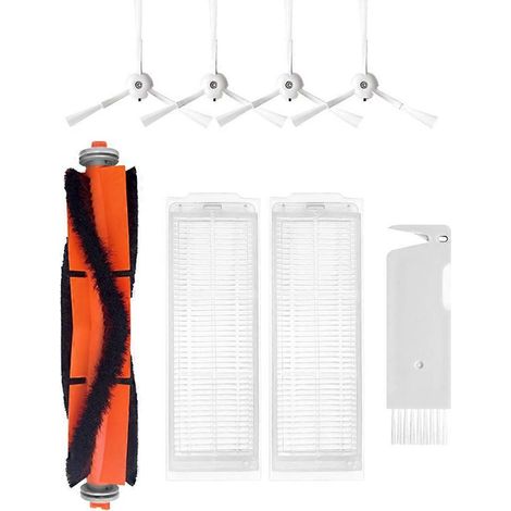 Pièces détachées pour aspirateur robot Xiaomi Mi Robot Vacuum-Mop 2 Pro MJST1SHW / 2 Lite MJSTL : brosse latérale principale et filtre HEPA. Accessoires inclus. (1/5)