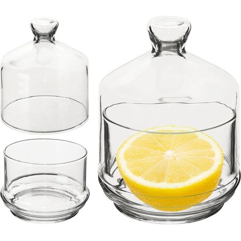 Glasbehälter mit Deckel zur Aufbewahrung und zum Servieren von Zitronen (1/5)