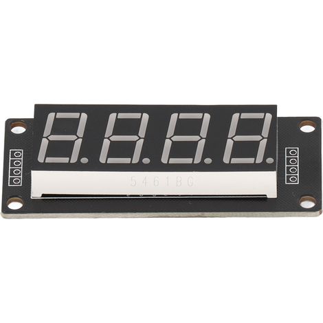 Module afficheur tubes LED 4 chiffres 7 segments 0.56 pouces puce driver TM1637 vert (1/5)