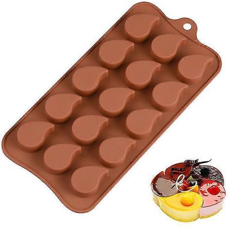 ECELEN Stripe (couleur aléatoire) Moules en silicone divers, moule en silicone de qualité alimentaire pour chocolat, bonbons, gelée, glaçons.-D1 Cakes (1/2)