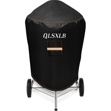 Housse Barbecue Exterieur, Oxford 600D Robuste Bache de Protection BBQ 165x71x122cm, Housse Plancha Gaz avec Bouche D'aération Anti-Vent/Anti-UV/Anti-l'eau/Anti-l'Humidité/Antipoussière Noir (1/5)