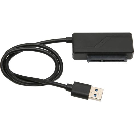 Câble de conversion USB 2.0 en SATA pour disque dur HDD/SSD et lecteur DVD, 480 Mbps, compatible PC portable (1/5)